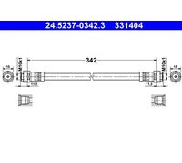 Flexible de frein 24.5237-0342.3 ATE pour MERCEDES-BENZ CLASSE A