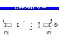 ATE Flexible de frein 83.6255-0353.3