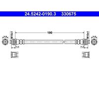 Flexible de frein 24.5242-0190.3 ATE pour AUDI A2