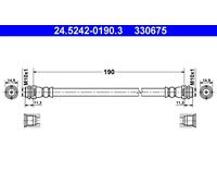 Flexible de frein 24.5242-0190.3 ATE pour AUDI A2