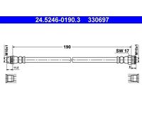 Flexible de frein 24.5246-0190.3 ATE pour CITROËN DS PEUGEOT