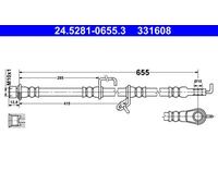 Flexible de frein ATE 24.5281-0655.3
