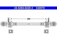 Flexible de frein 24.5284-0220.3 ATE pour CHEVROLET DAEWOO