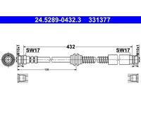 ATE 24.5289-0432.3 Flexible de frein