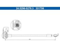 Flexible de frein ATE 24.5296-0278.3