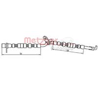 Flexible de frein 4110709 METZGER pour MAZDA 6 Hatchback 6 A trois volumes