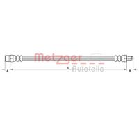 METZGER 4110754 Flexible de frein