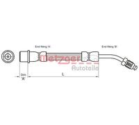 METZGER 4111109 Flexible de frein