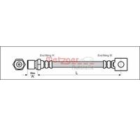 Flexible de frein METZGER 4111757