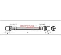 METZGER 4112214 Flexible de frein
