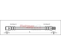 Flexible de frein 4113249 METZGER pour VOLVO 480 440 460