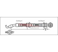 Flexible de frein 4114722 METZGER pour MAZDA KIA
