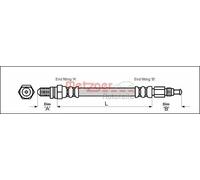 METZGER 4114804 Flexible de frein
