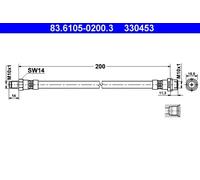 ATE Flexible de frein 4006633143813
