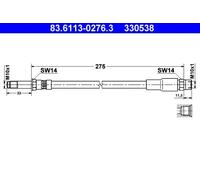 Flexible de frein 83.6113-0276.3 ATE pour BMW 5 5 Touring