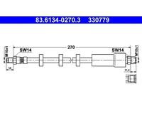 Flexible de frein 83.6134-0270.3 ATE pour VOLVO V70 I 850 Break
