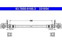 1x Flexible de frein ATE 83.7850-0180.3 convient pour