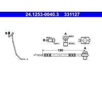 Flexible De Frein À Pince Pour AUDI SKODA VW A6 PASSAT SUPERB