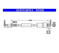 Flexible de frein ATE 24.5131-0415.3