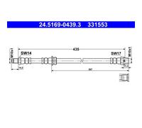 Flexible de frein ATE 24.5169-0439.3