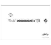 Flexible de frein avant 19035094 CORTECO pour HYUNDAI ATOS