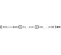 Flexible de frein avec filetage intérieur/taraudage 35.916 QUICK BRAKE pour VW