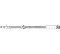 Flexible de frein avec filetage intérieur/taraudage 37.924 QUICK BRAKE pour FORD