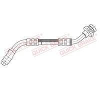 Flexible de frein avec filetage intérieur/taraudage 50.023 QUICK BRAKE pour FORD