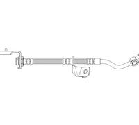 Flexible de frein avec filetage intérieur/taraudage 50.720 QUICK BRAKE pour KIA