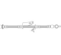 Quick Brake Flexible de frein 50.729 droite, filetage intérieur pour Toyota Avensis (T25) 2003-2008