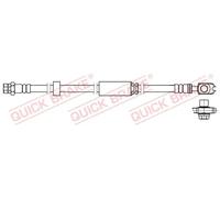 Flexible de frein avec filetage intérieur/taraudage 58.871X QUICK BRAKE pour VW