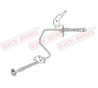 Flexible de frein avec filetage intérieur/taraudage 59.960X QUICK BRAKE