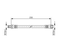 Flexible de frein BOSCH 1 987 476 083