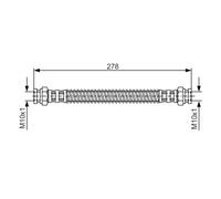 Flexible de frein BOSCH 1 987 476 850