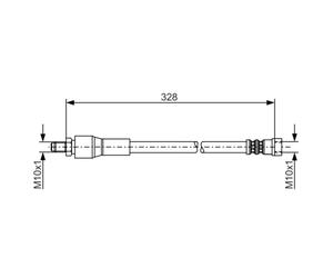 Flexible de frein BOSCH 1 987 481 001