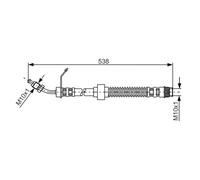 Flexible de frein BOSCH 1 987 481 151