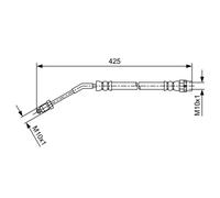 Flexible de frein BOSCH 1 987 481 587