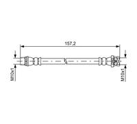 Flexible de frein BOSCH 1 987 481 624