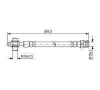 Flexible de frein BOSCH 1 987 481 736