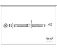 CORTECO 19035115 Flexible de frein