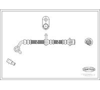 Flexible de frein droite 19035117 CORTECO pour HONDA FR-V