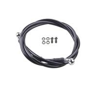 Flexible de frein Durite Frein Hydraulique Universelle AN3 Noire, Coudée À 28°, Longueur 40 220 Cm, Pour Moto Et Quad, Câble Tressé, Raccord Banjo 10mm Pour Y-AMAHA Pour H-ONDA(150cm)