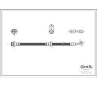 Flexible de frein Essieu arrière 19032311 CORTECO pour HONDA CIVIC VII Hatchback