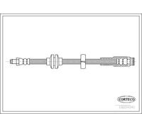Corteco Flexible de frein 19034341 Essieu arrière pour Alfa Romeo Spider 159