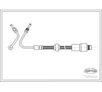 Flexible de frein CORTECO 19034266