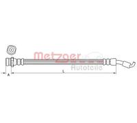 METZGER 4111441 Flexible de frein