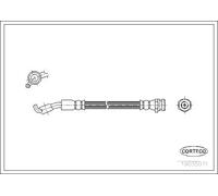 Flexible de frein Essieu arrière gauche 19035071 CORTECO pour DAEWOO KORANDO