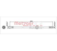 Flexible de frein Essieu arrière gauche 4111775 METZGER pour MERCEDES-BENZ