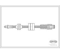 Flexible de frein Essieu avant 19018150 CORTECO pour FIAT CINQUECENTO