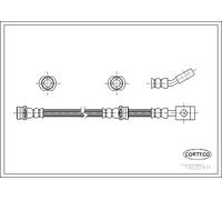 Flexible de frein Essieu avant 19032411 CORTECO pour NISSAN SERENA